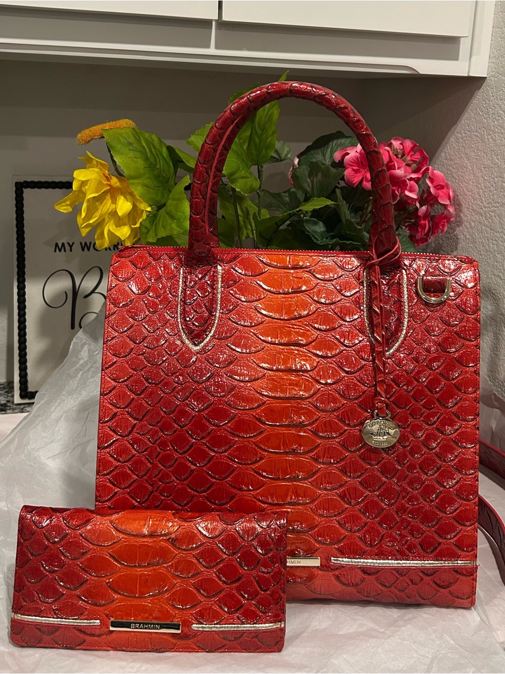 Brahmin Heat Basilia Caroline and Ady Wallet